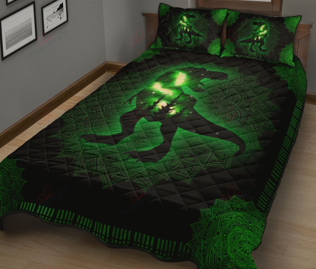 Green Dinosaur Bedding Set