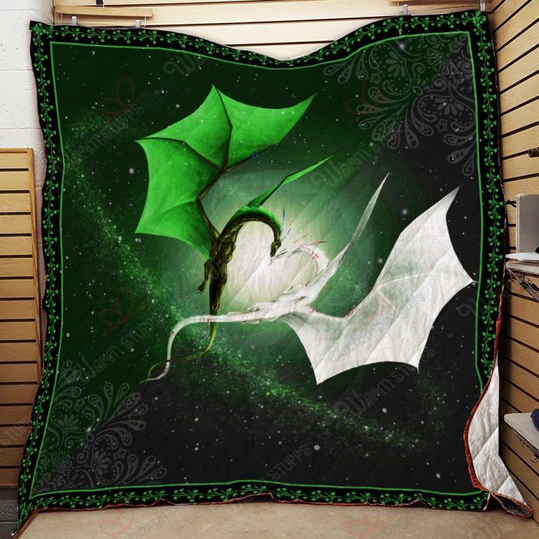 Green Dragon And White Dragon NC0909409CL Quilt Blanket