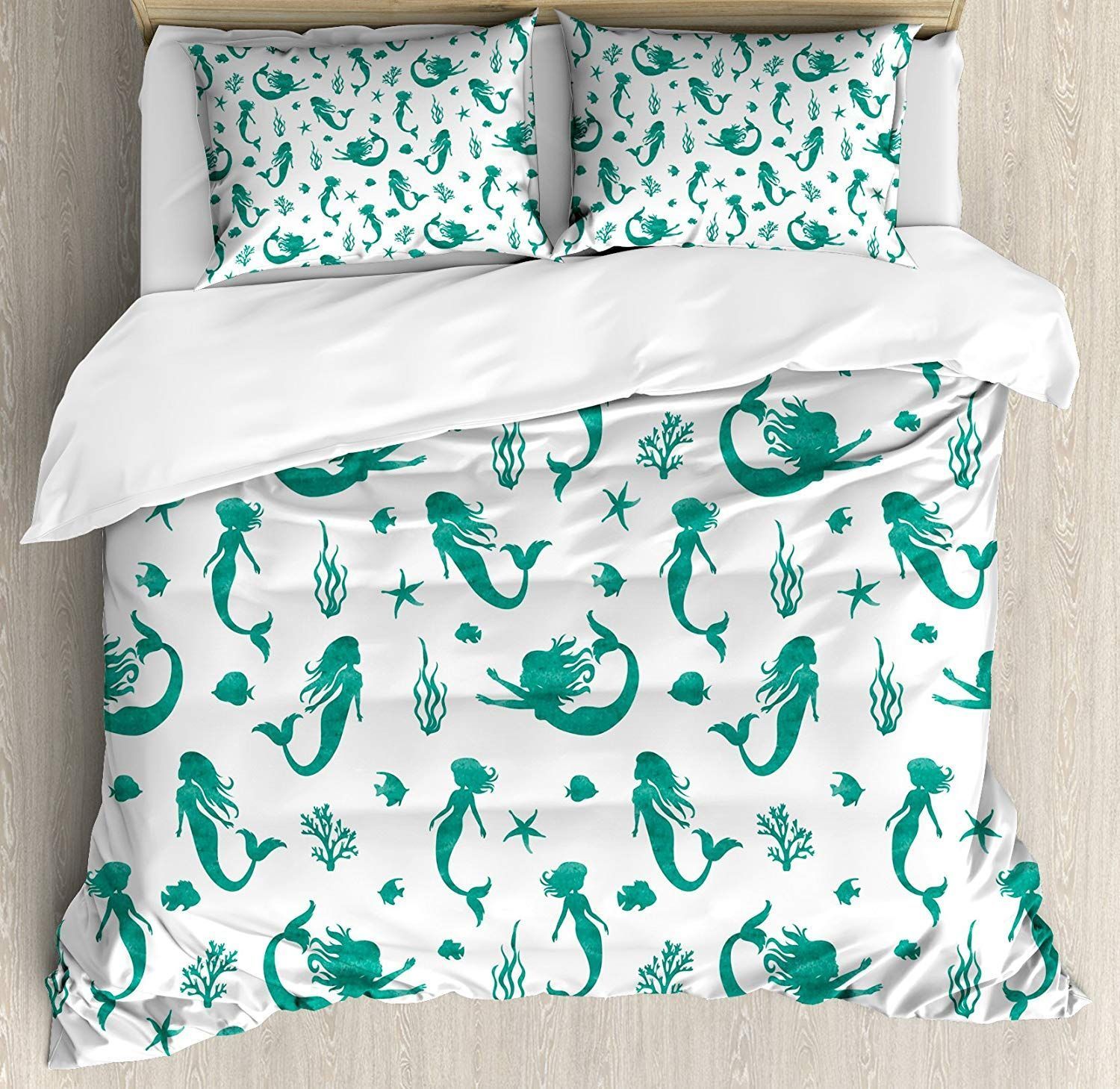 Green Mermaid Bedding Set