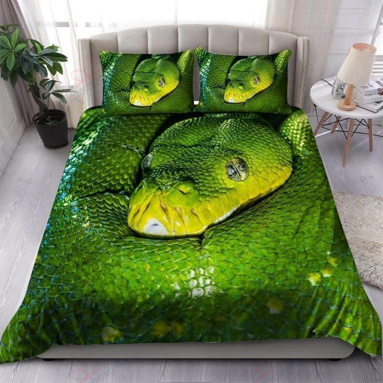 Green Python Bedding Set