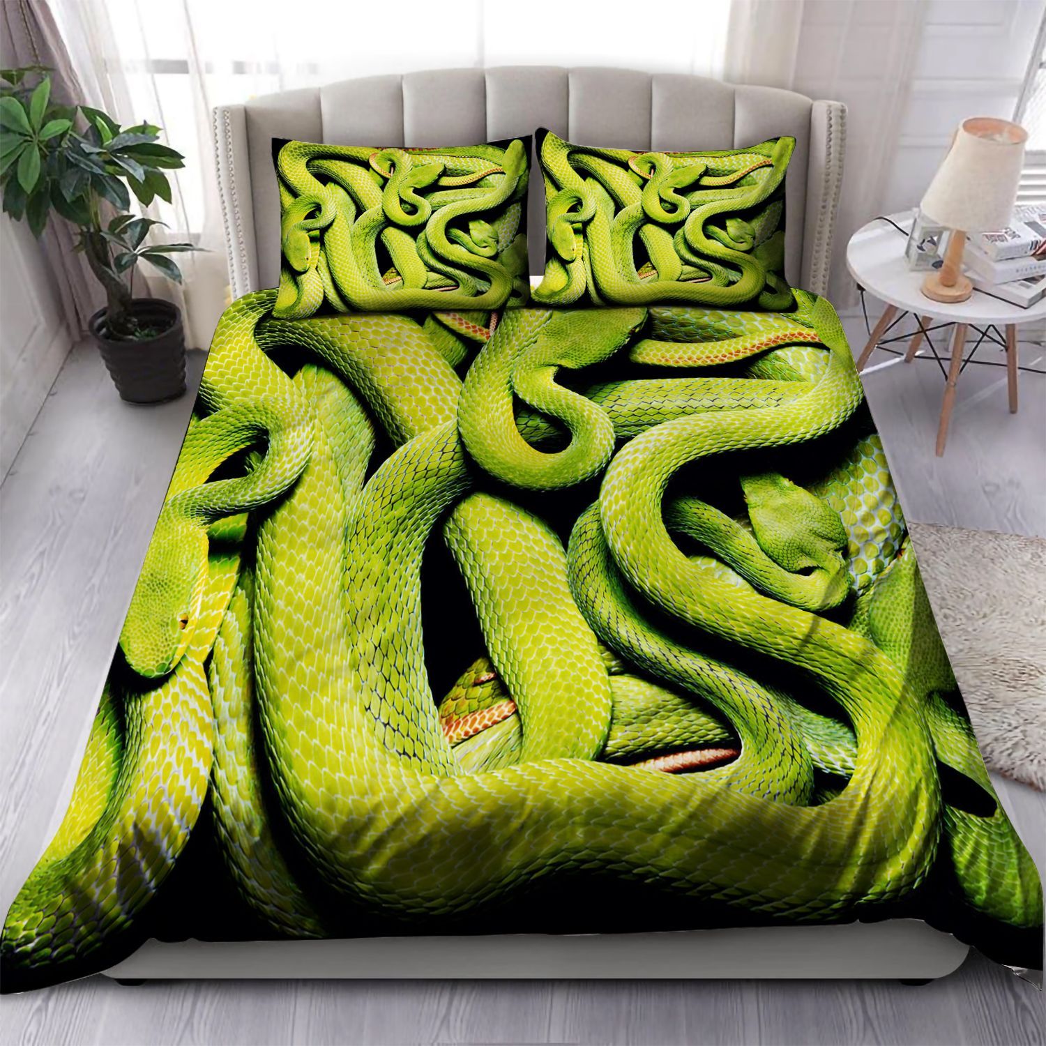 Green Tree Python Bedding Set