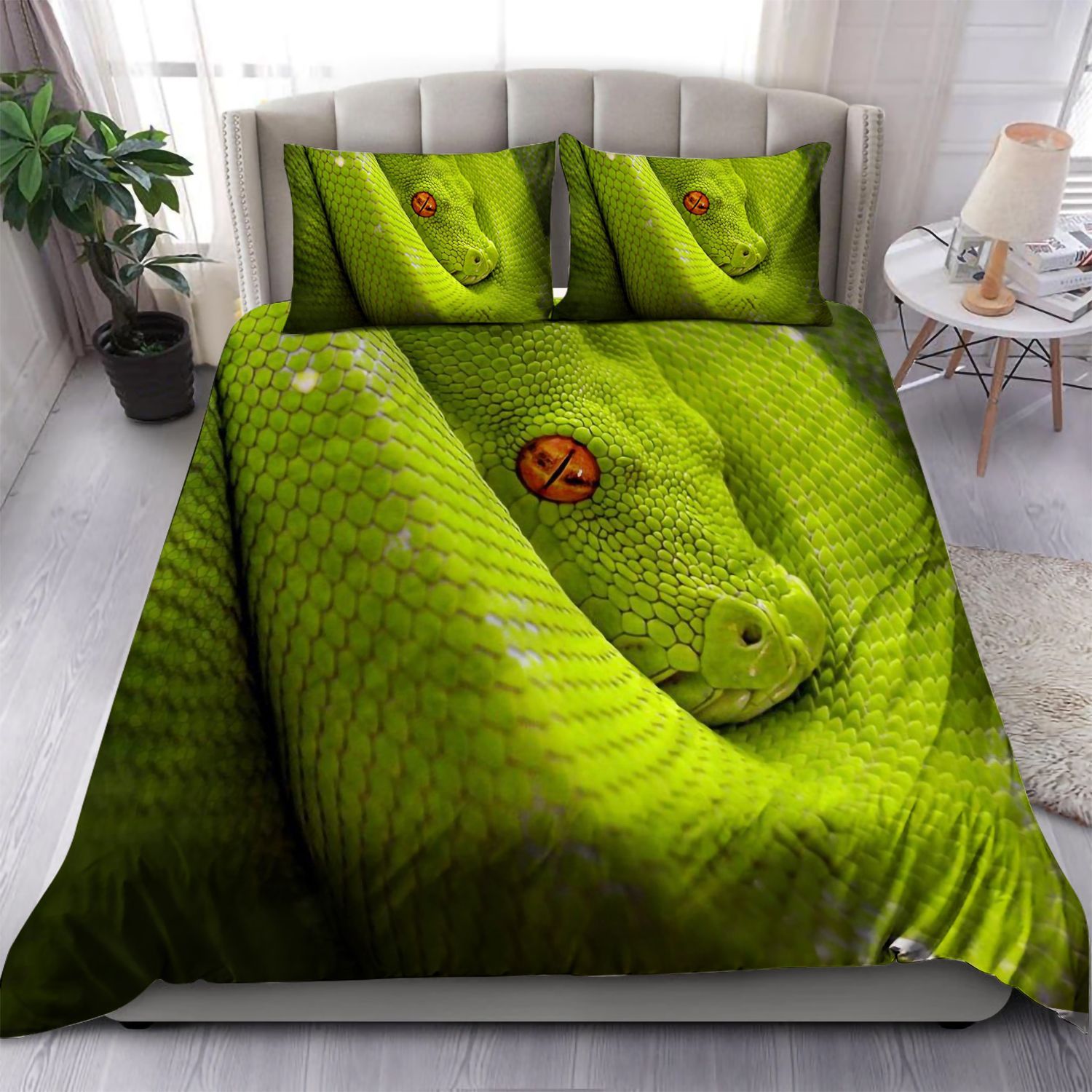 Green Tree Python Bedding Set