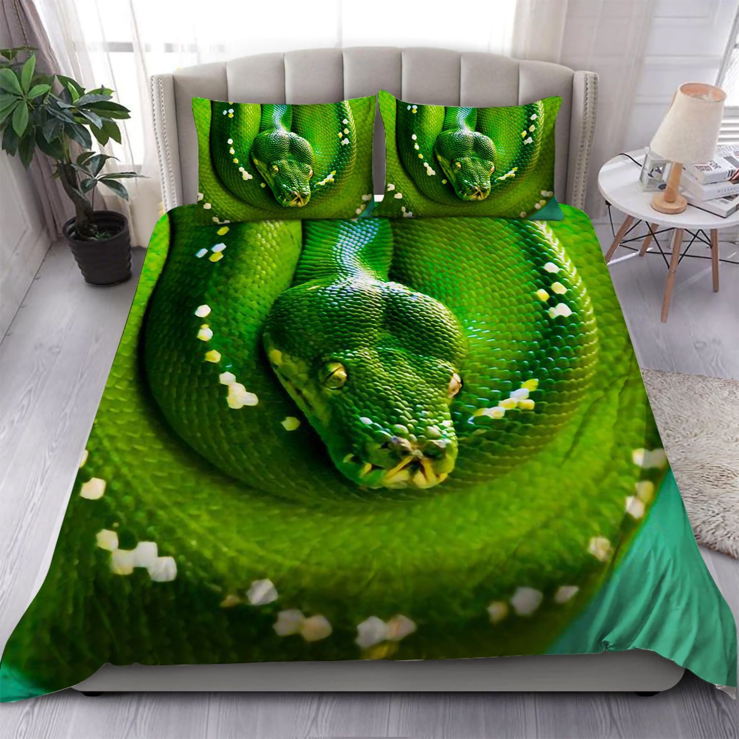 Green Tree Python Bedding Set