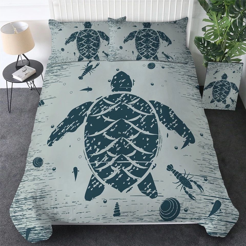 Green Turtle Bedding Set