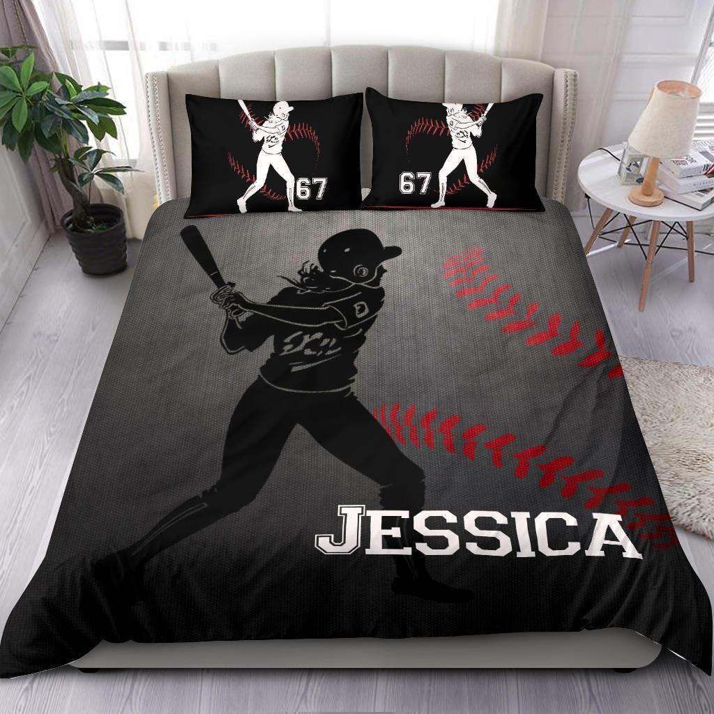 Grey Softball Jessica Mendoza Bedding Set