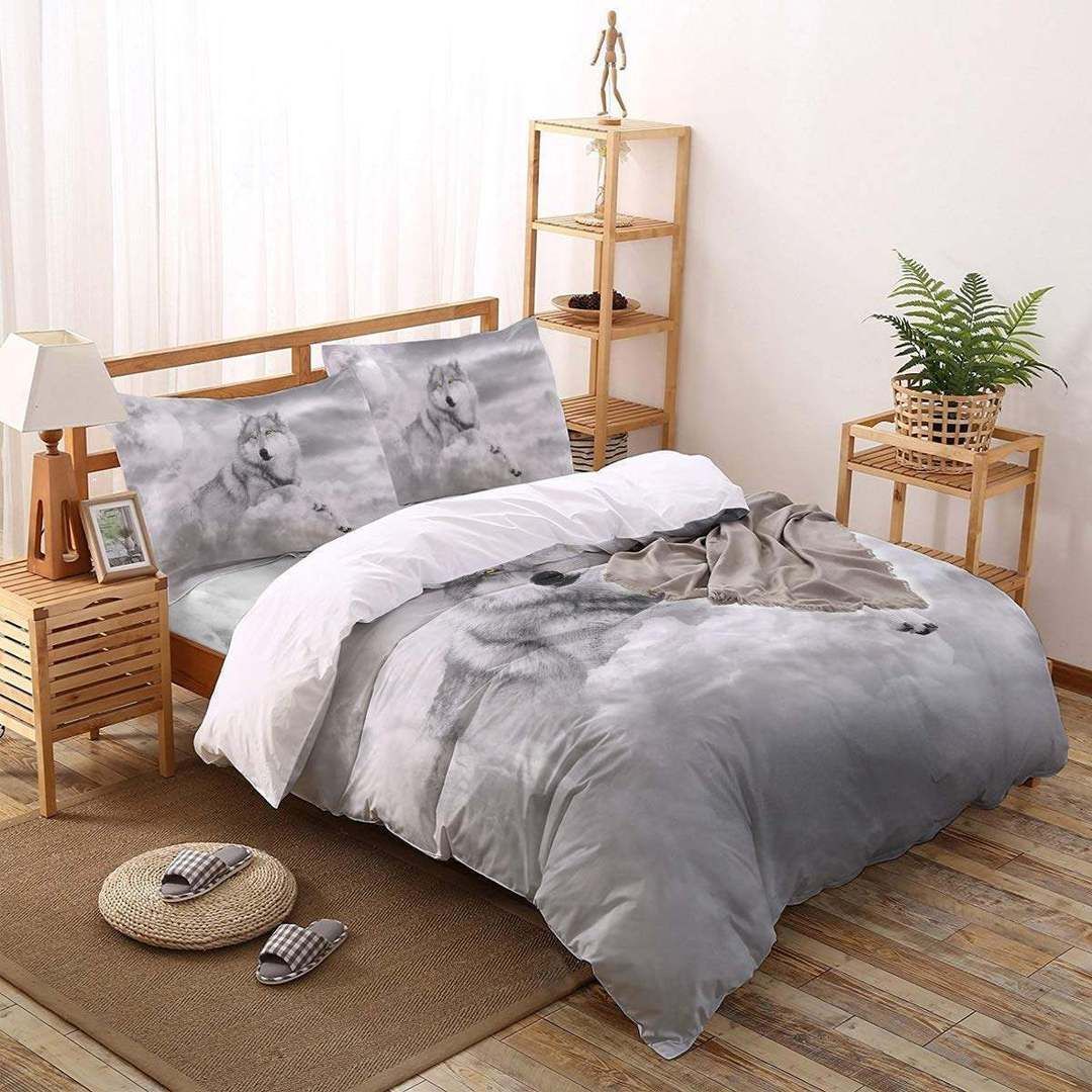 Grey Wolf Bedding Set