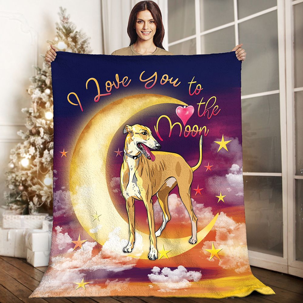 Greyhound Sherpa Fleece Blanket