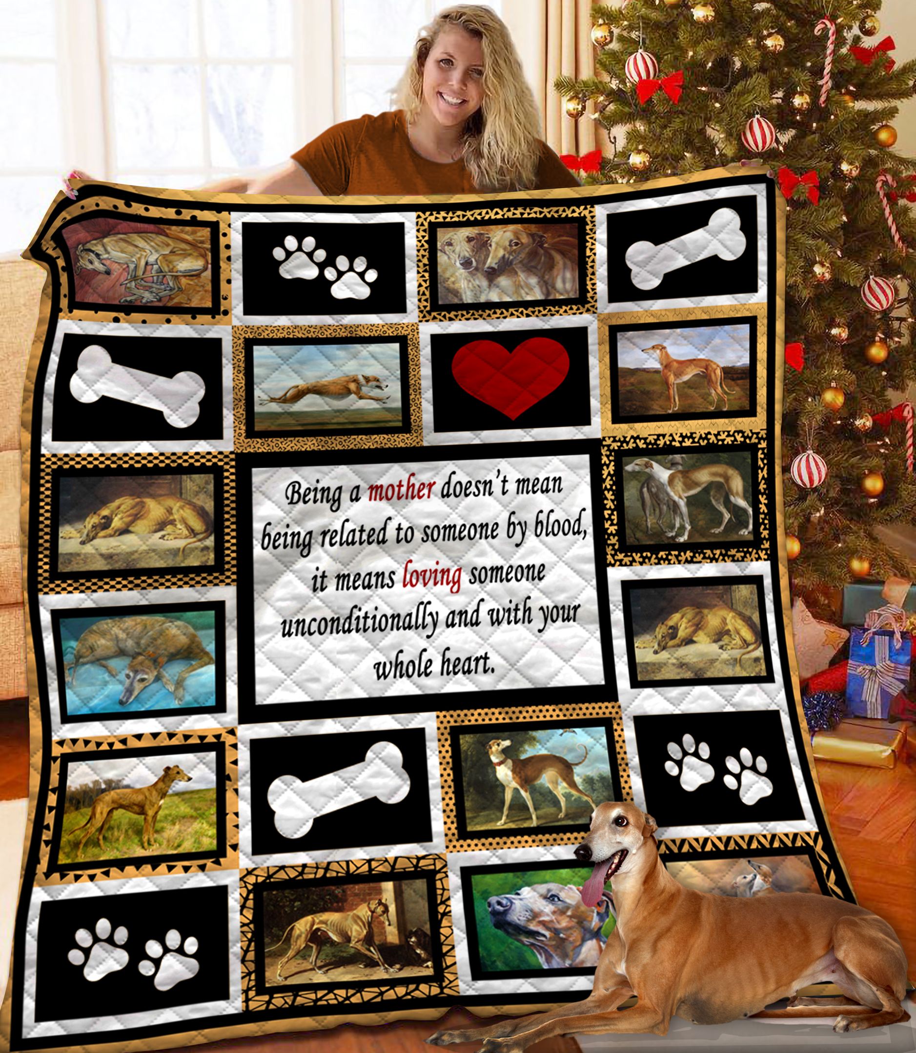 Greyhound BBB061190NB Quilt Blanket