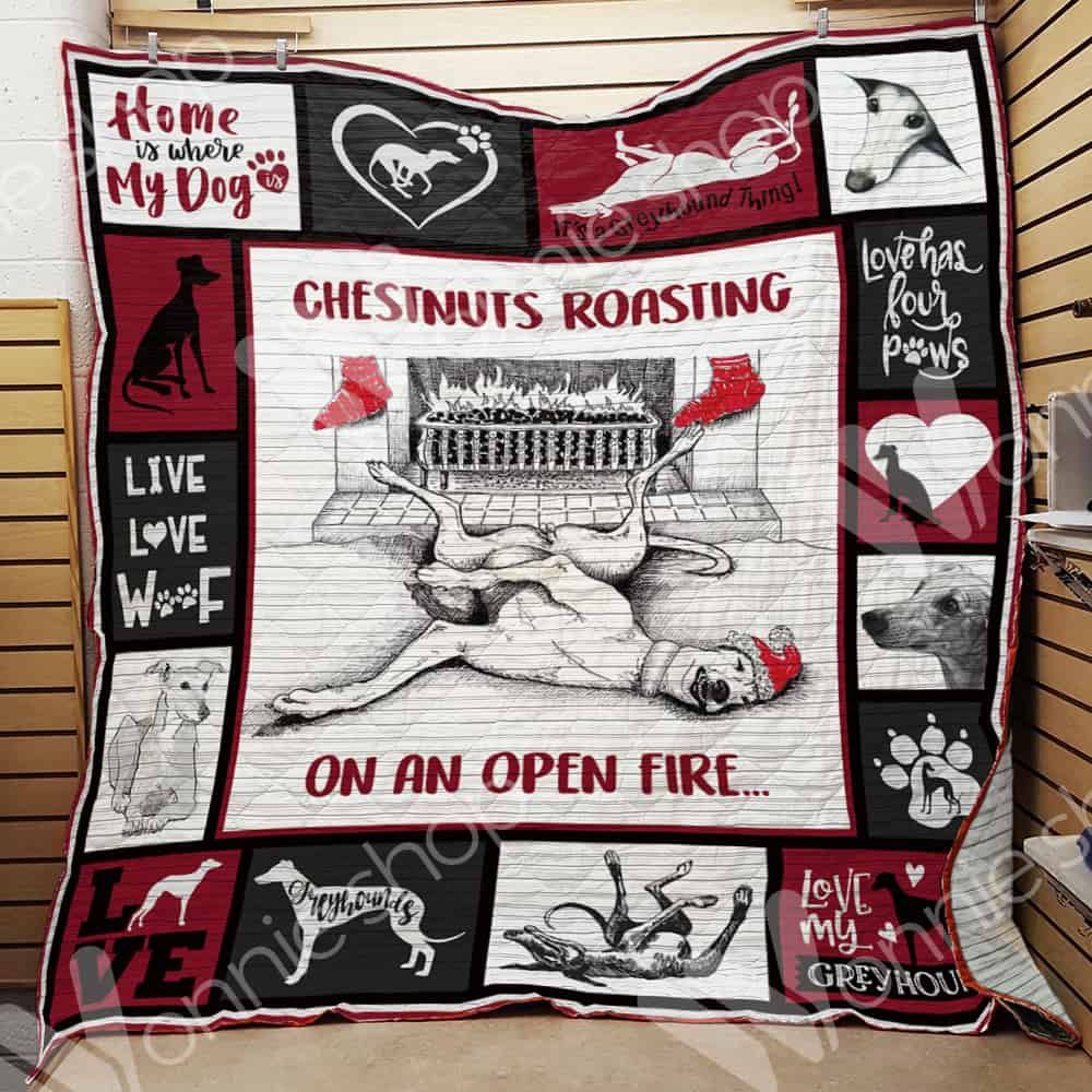 Greyhound Christmas Blanket LNT0612050 Quilt Blanket