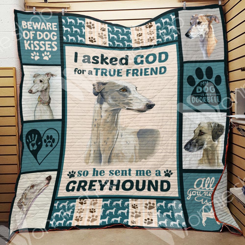Greyhound Dog Blanket LNT1012120 Quilt Blanket