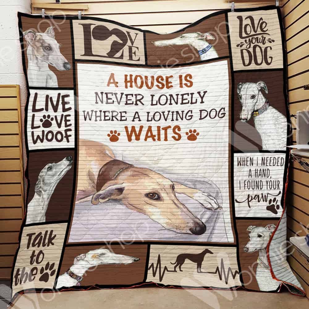 Greyhound Dog Love Your Dog GS-CL-LD0701 Quilt Blanket
