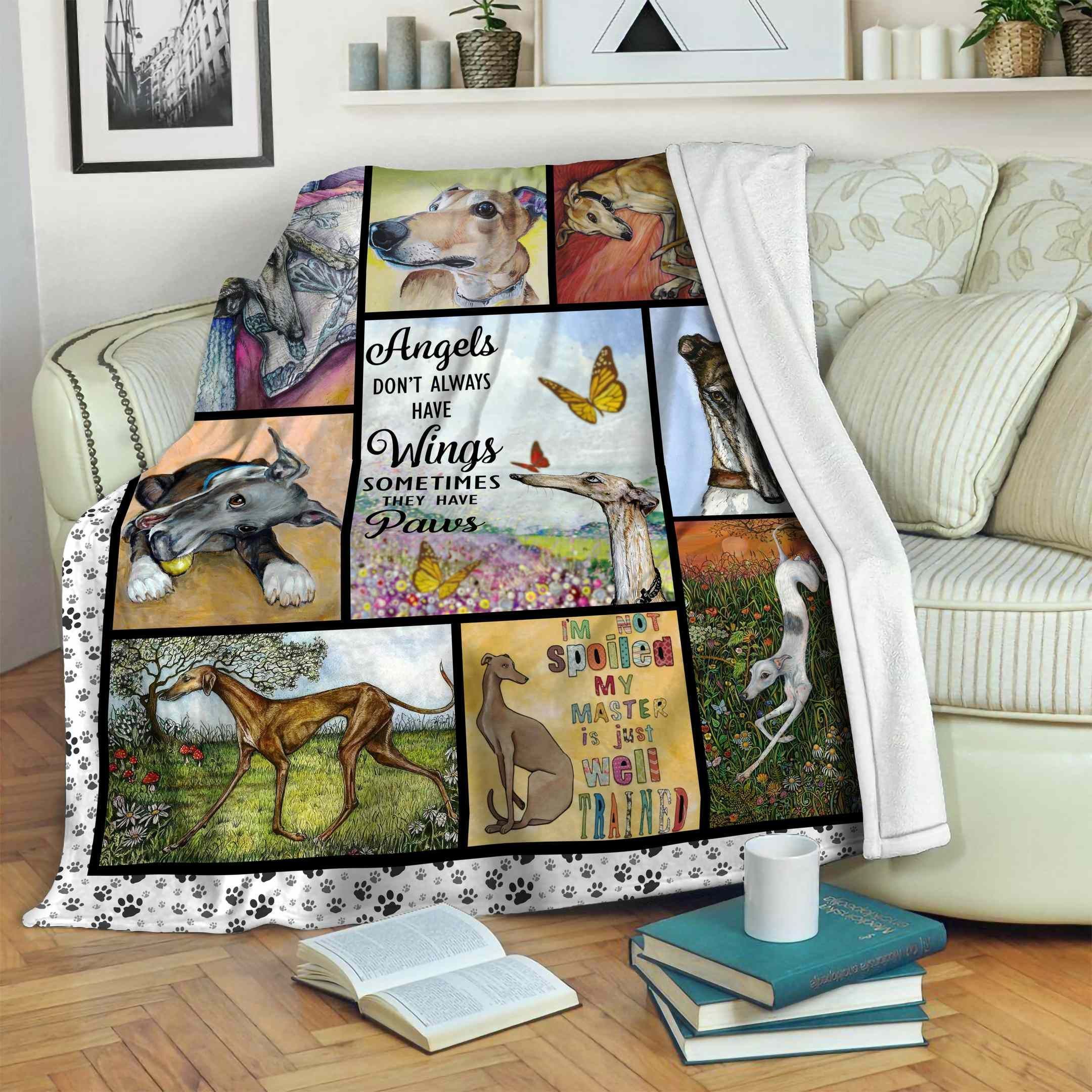 Greyhound Fleece Blanket