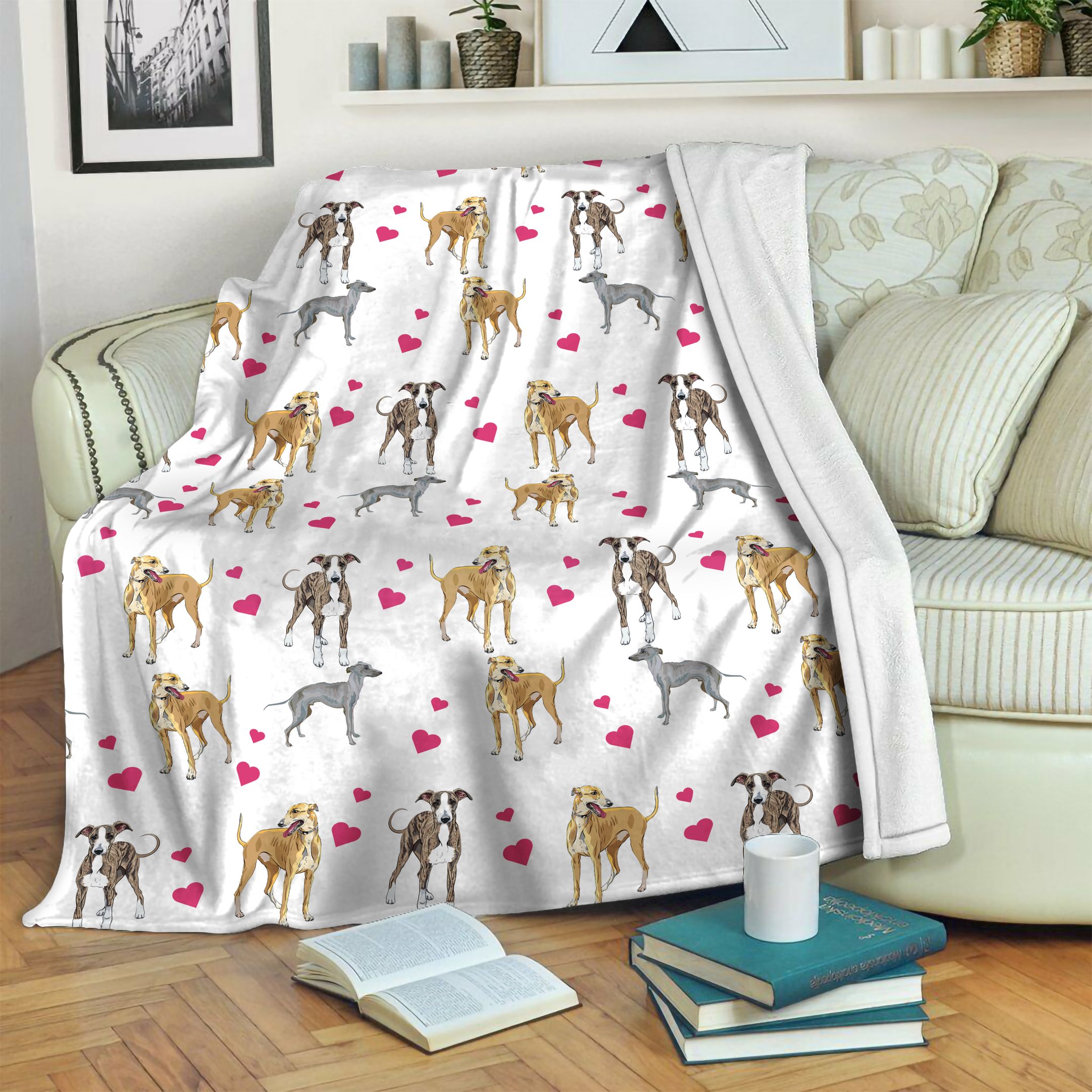 Greyhound Heart Blanket