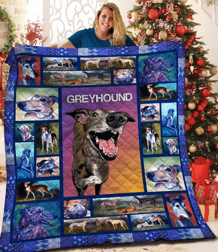 Greyhound I Am Afraid That I Am So Cute Quilt Blanket Dhc04011592Dd
