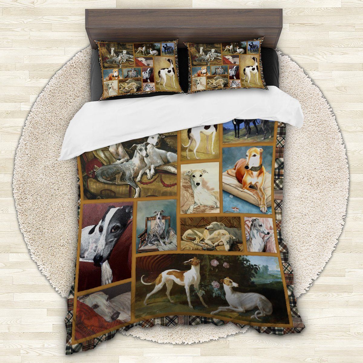 Greyhound Portrait Bedding Set
