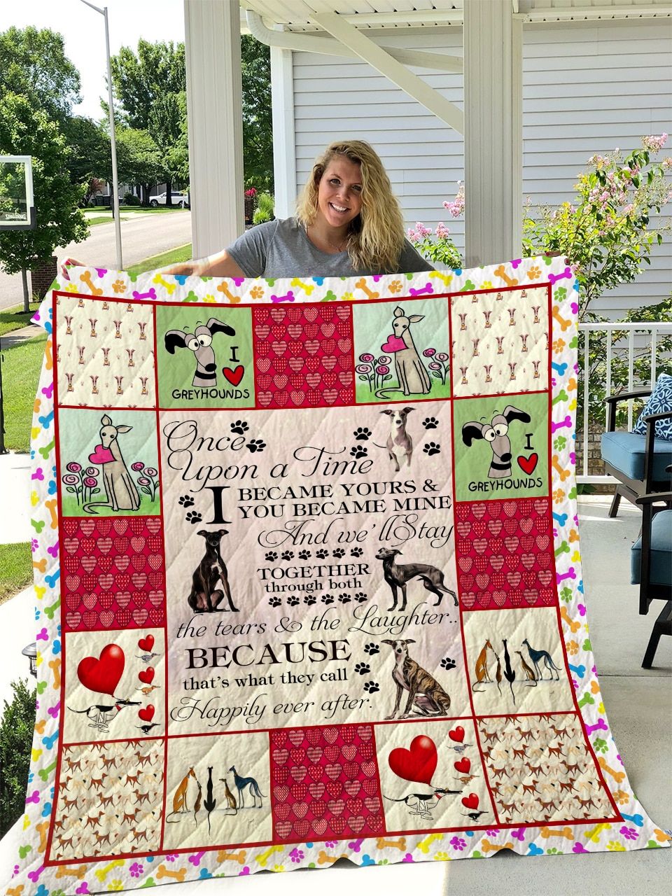 Greyhound Quilt Blanket DHC1312343VT