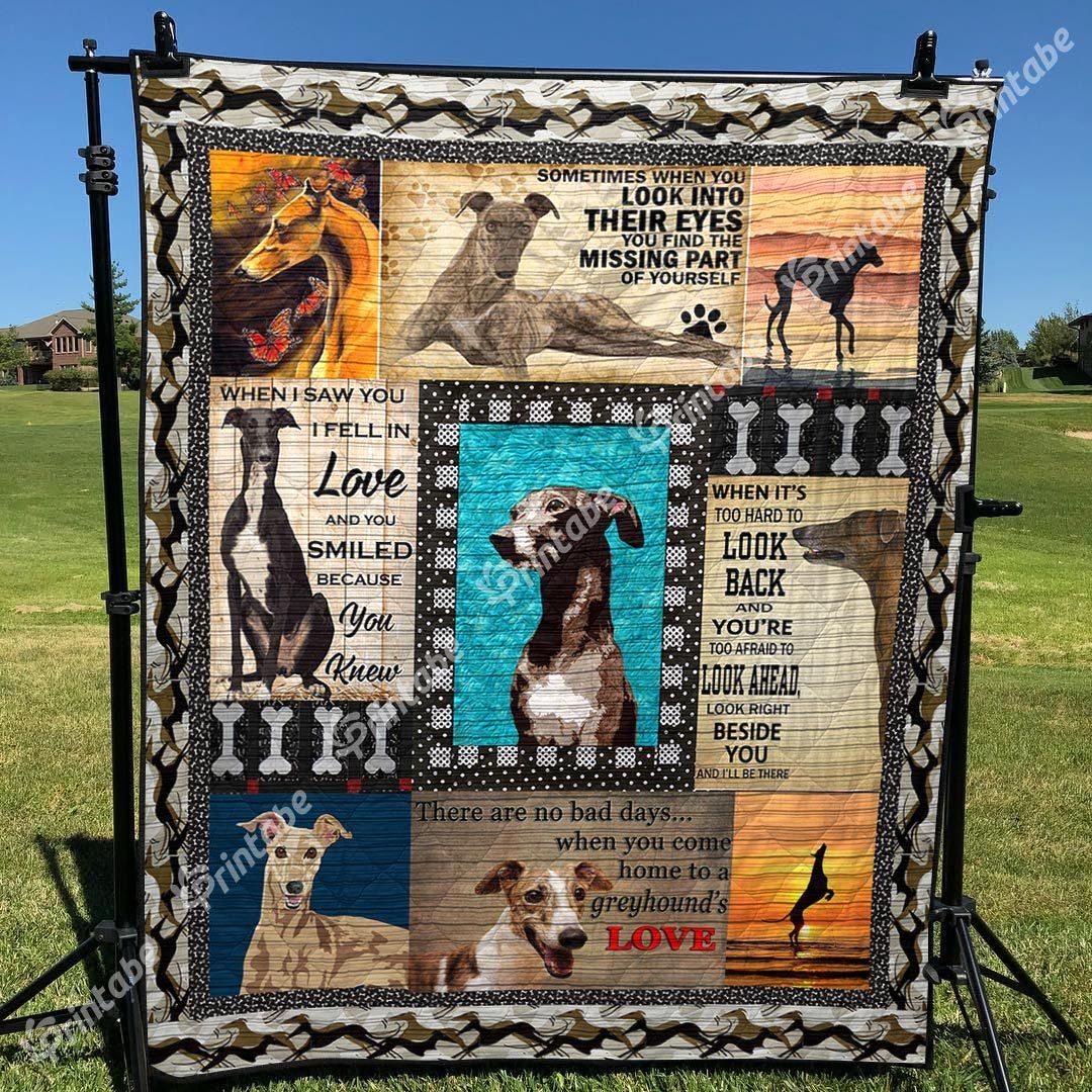 Greyhound Quilt Blanket DHC13124036VT