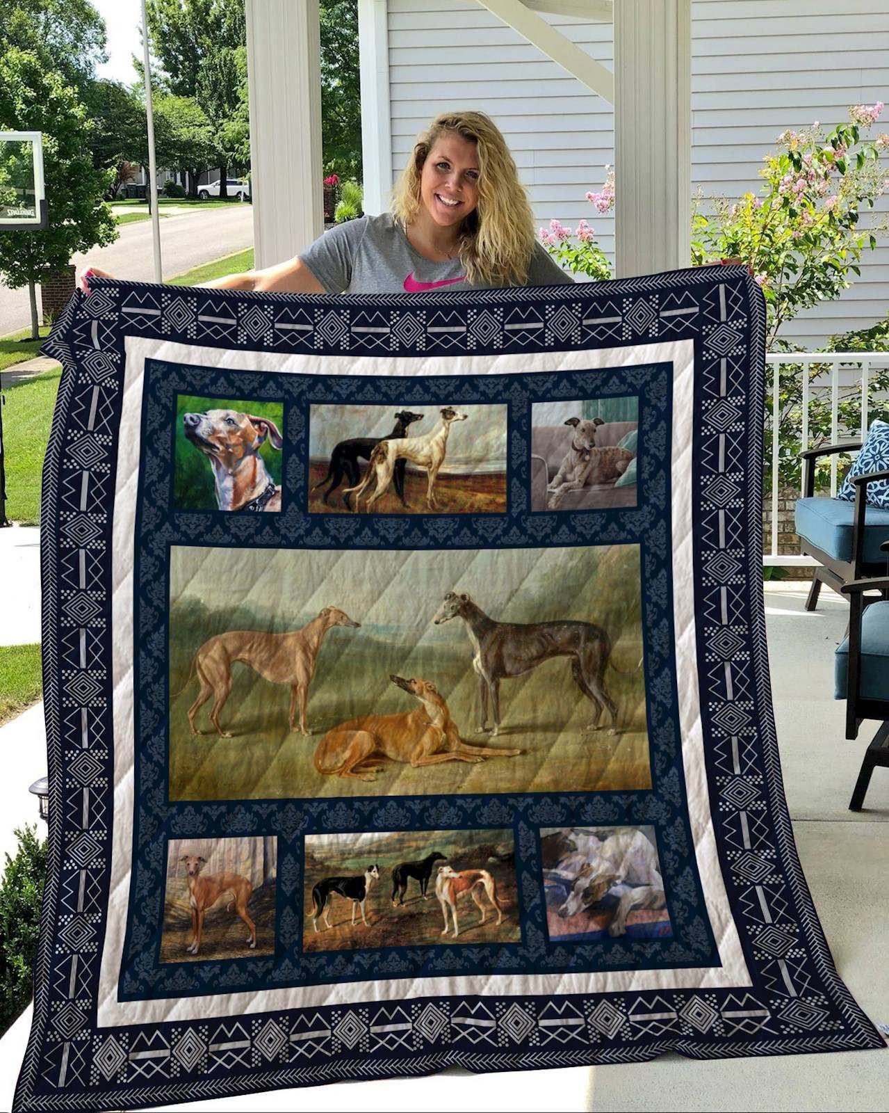 Greyhound Quilt Blanket DHC2911286VT