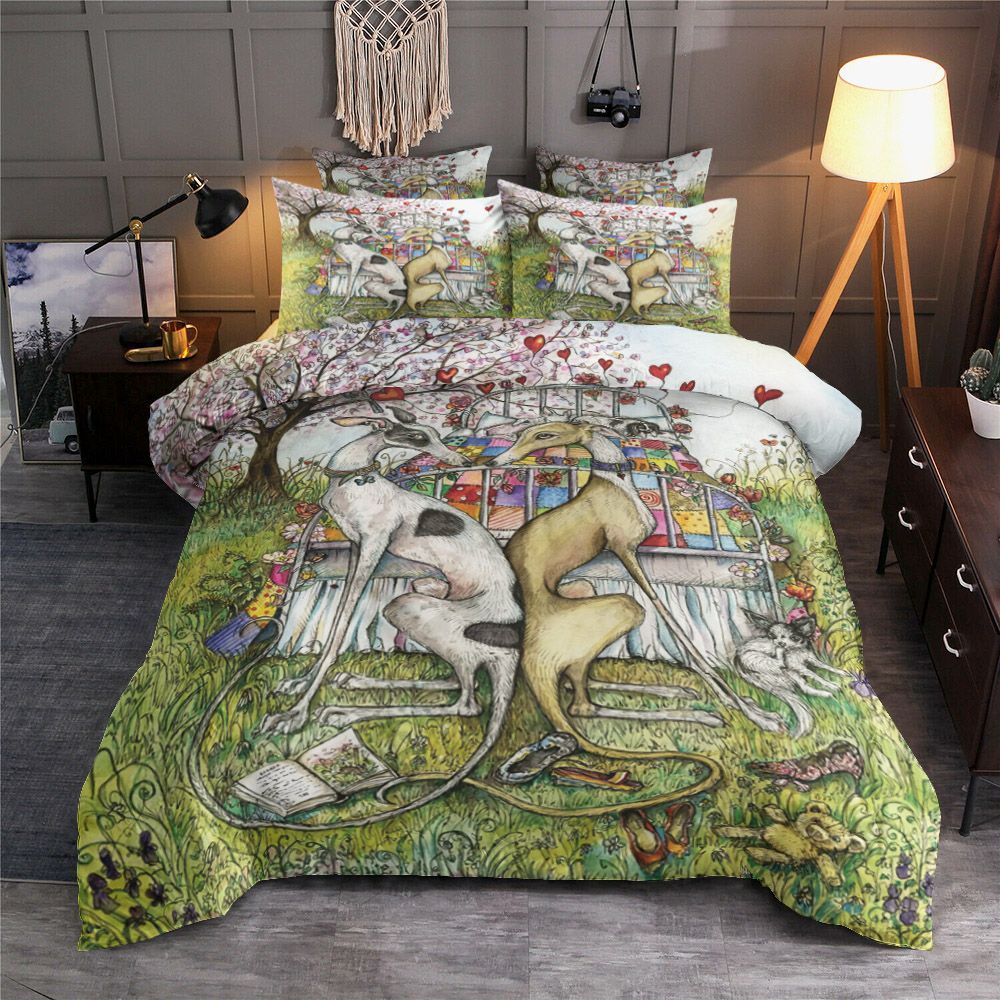 Greyhound Valentine Collection Bedding Set