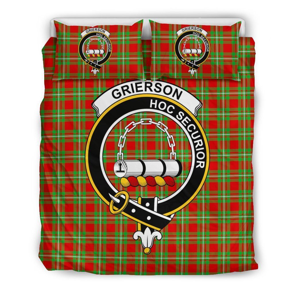 Grierson Clan Badge Tartan Bedding Set