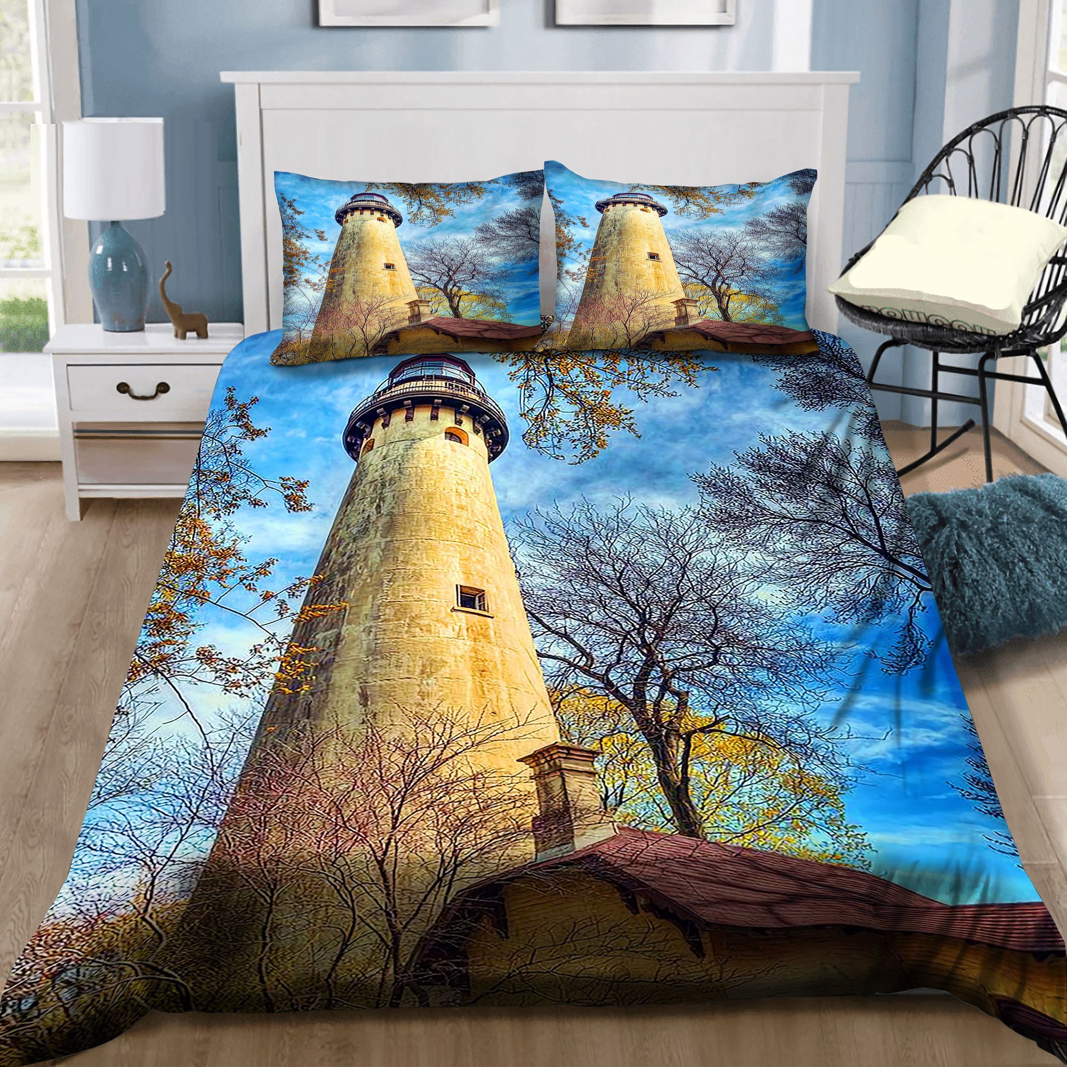 Grosse Point Lighthouse Color Bedding Set