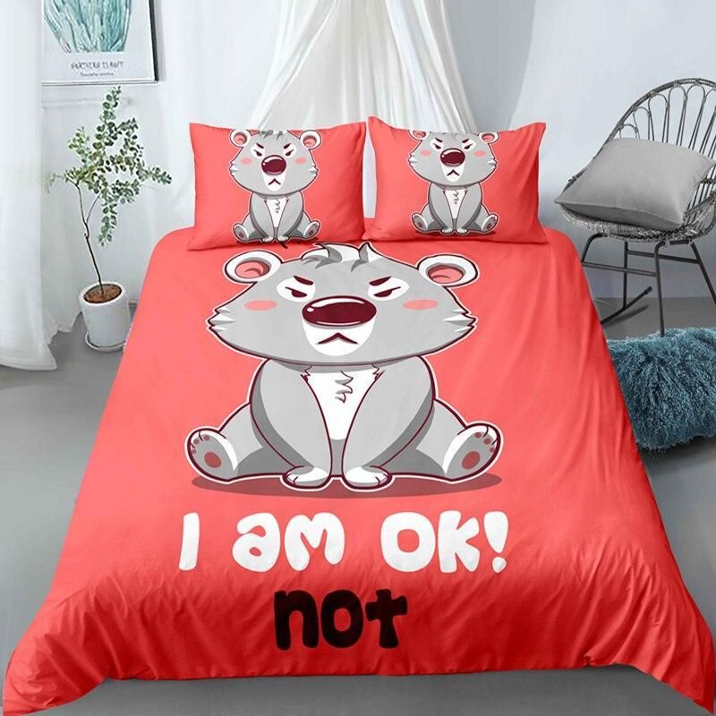 Grump Koala I Am Ok Bedding Set