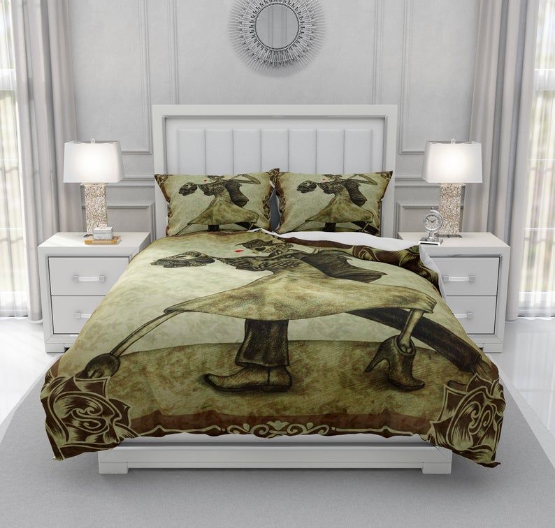Grunge Skull Bedding Set