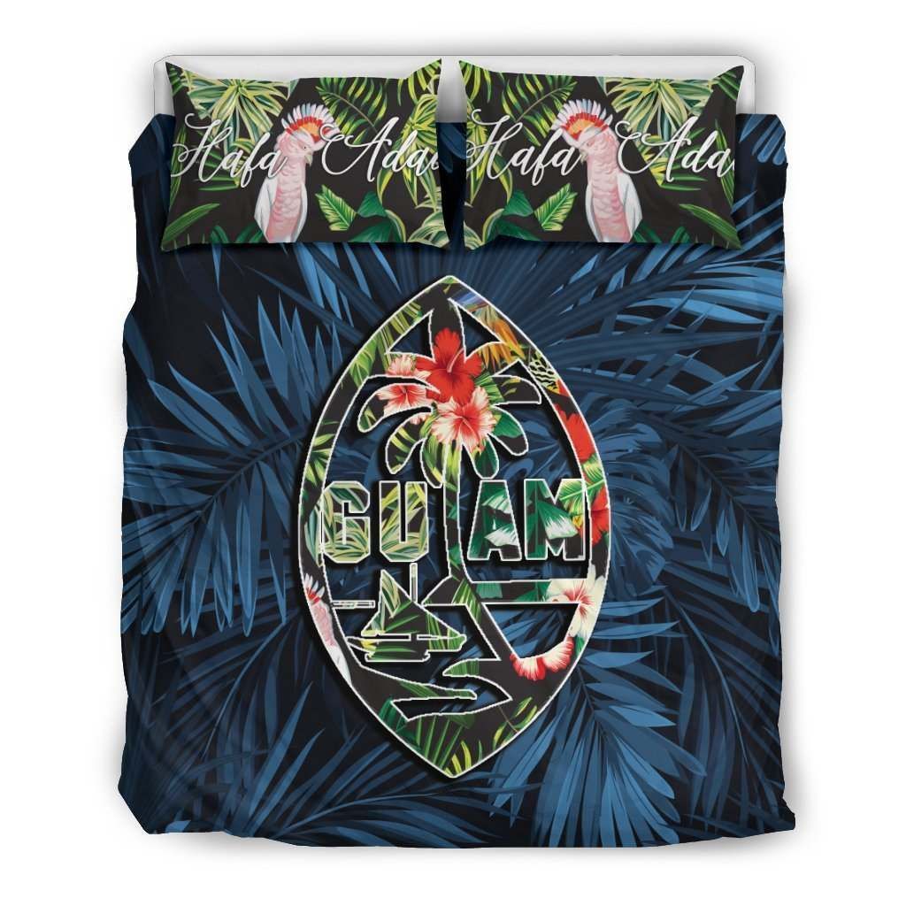 Guam Blue Leaf Bedding Set