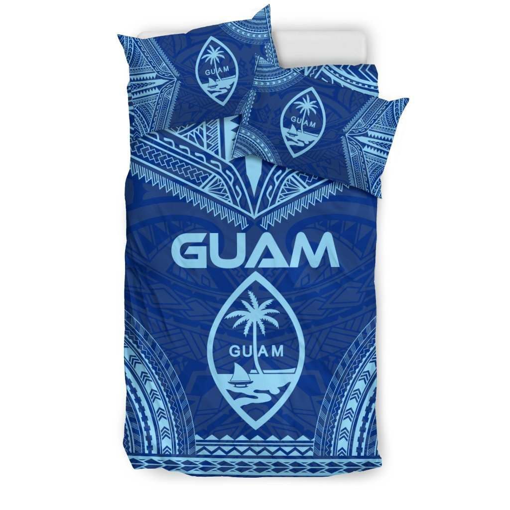 Guam Flag Polynesian Chief Bedding Set