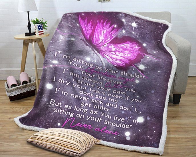 Guardian Angel Sherpa Fleece Blanket