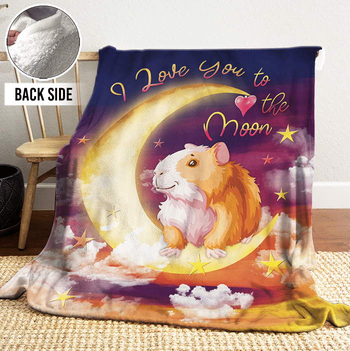 Guinea Pig Sherpa Fleece Blanket