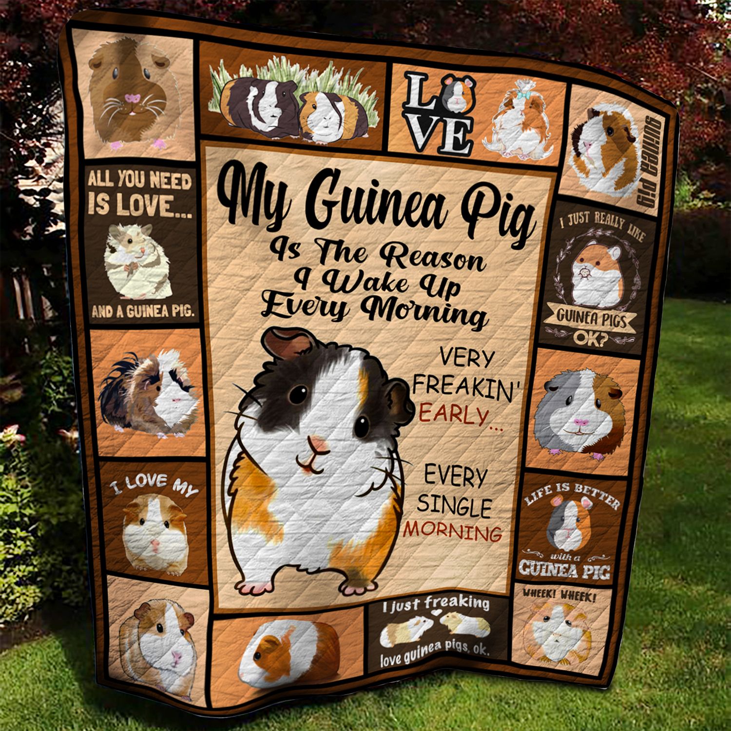 Guinea Pig BBB070917 Quilt Blanket