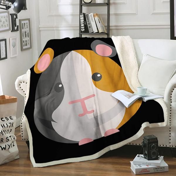 Guinea Pig Sherpa Fleece Blanket