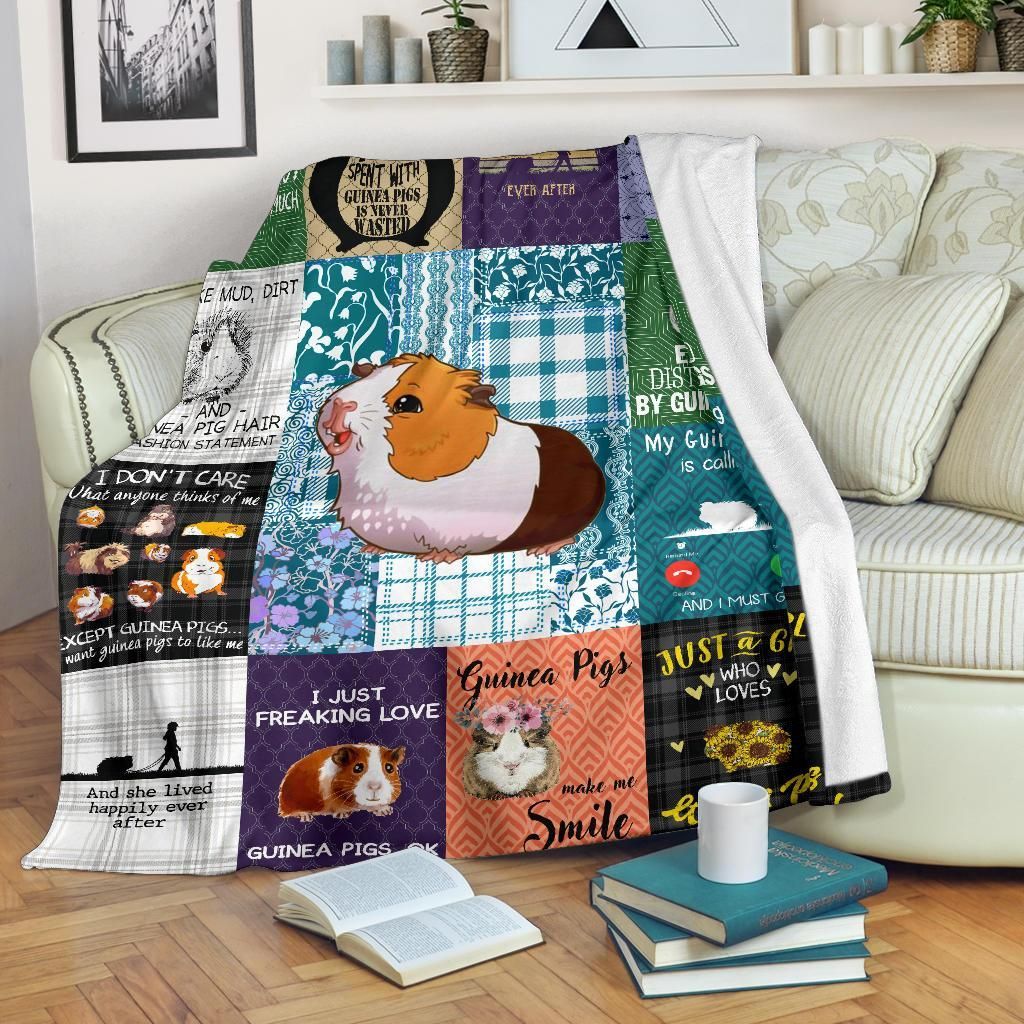 Guinea Pig Sherpa Fleece Blanket