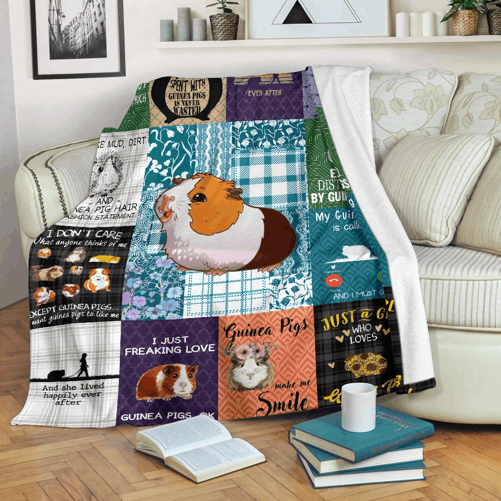 Guinea Pig Sherpa Fleece Blanket