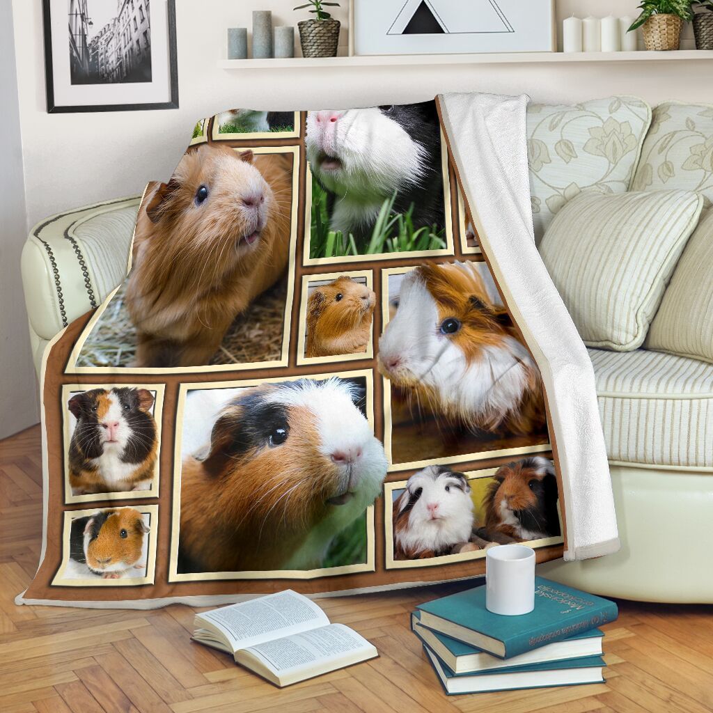 Guinea Pig Sherpa Fleece Blanket