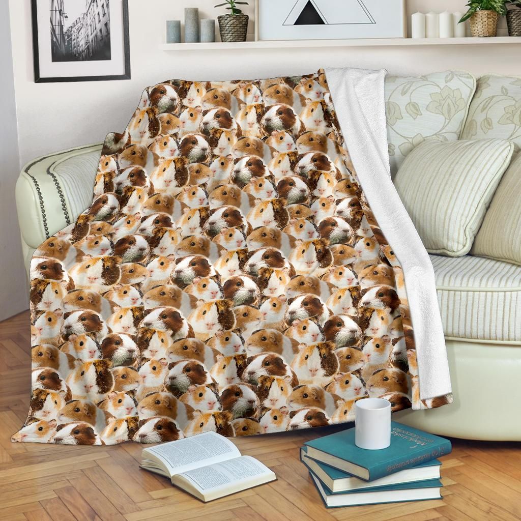 Guinea Pig Sherpa Fleece Blanket
