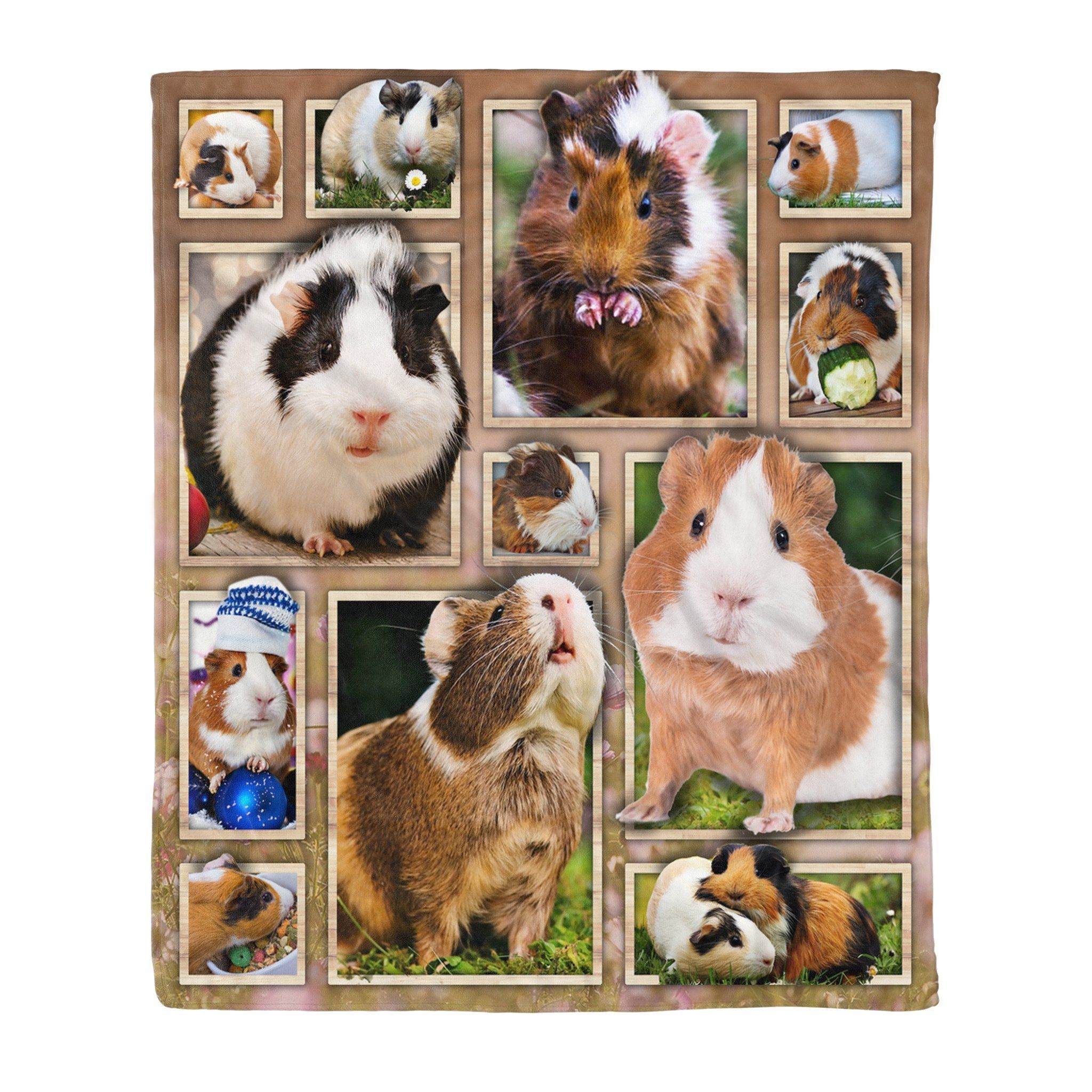 Guinea Pig Sherpa Fleece Blanket