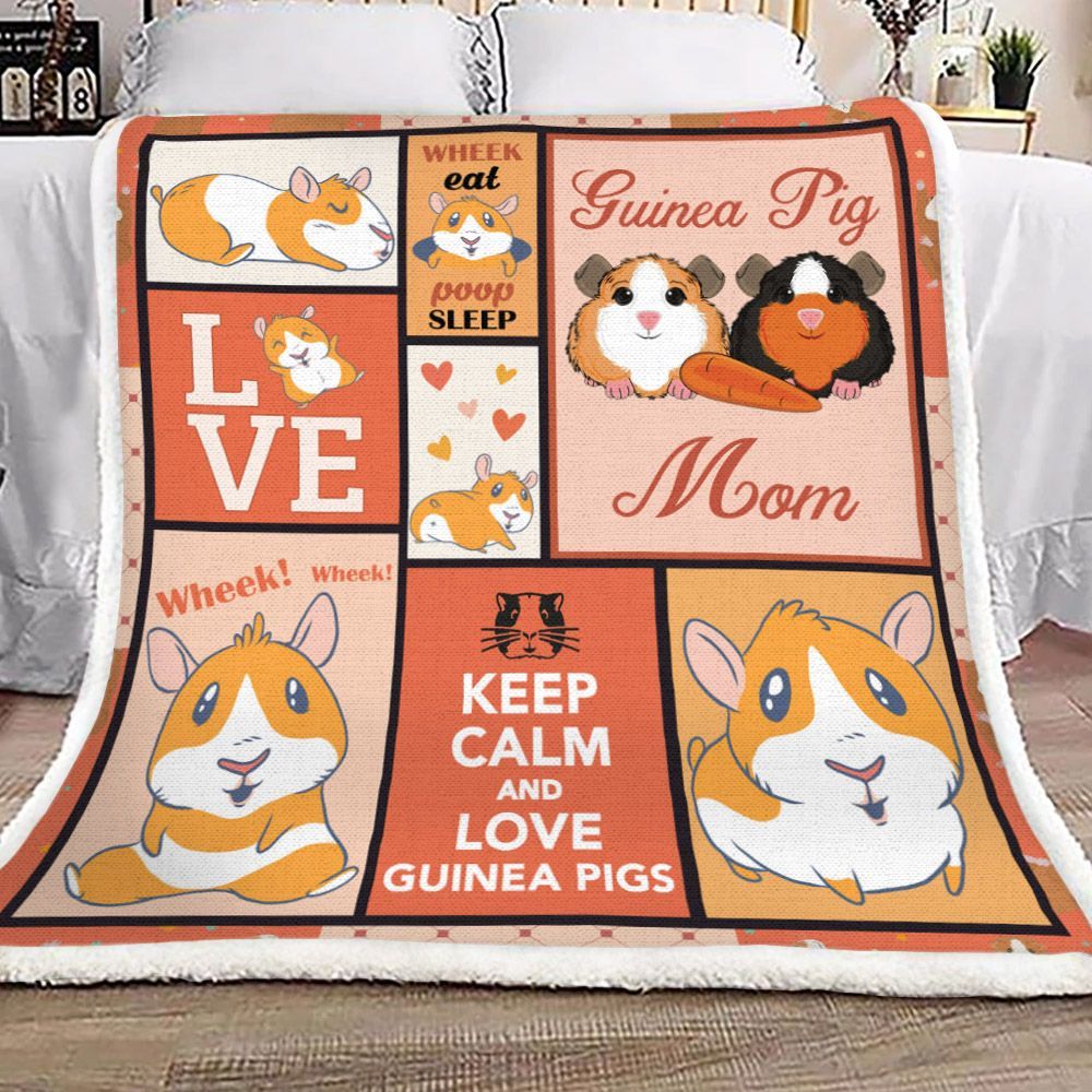 Guinea Pig Sherpa Fleece Blanket