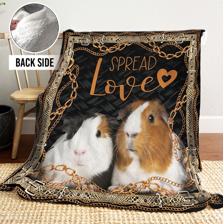 Guinea Pig Sherpa Fleece Blanket