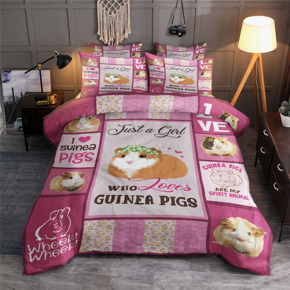 Guinea Pig Girl Bedding Set