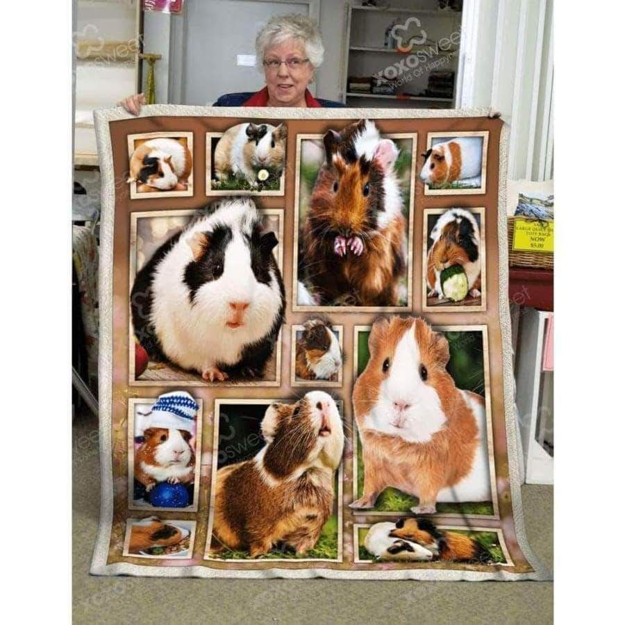 Guinea Pig Sherpa Fleece Blanket