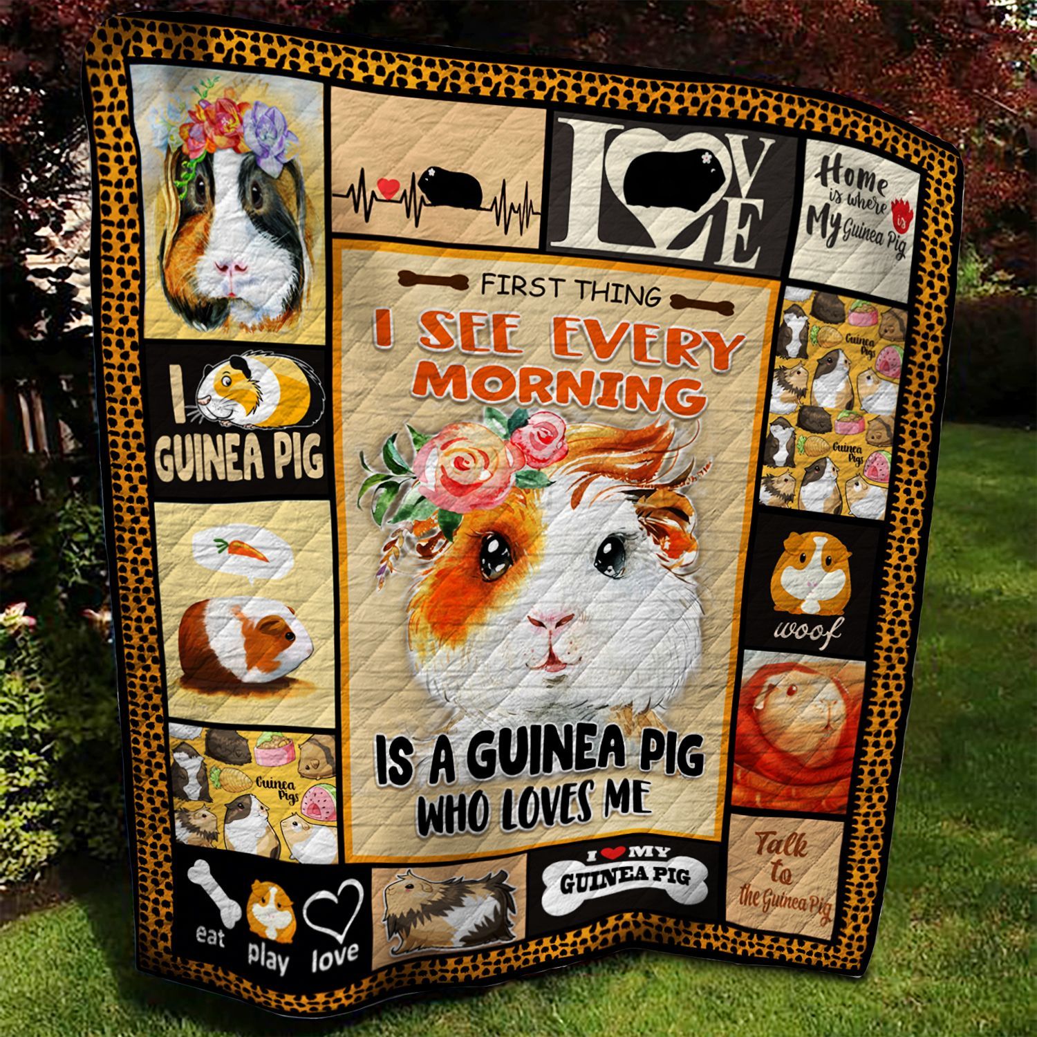 Guinea Pig Quilt Blanket BBB040617MH
