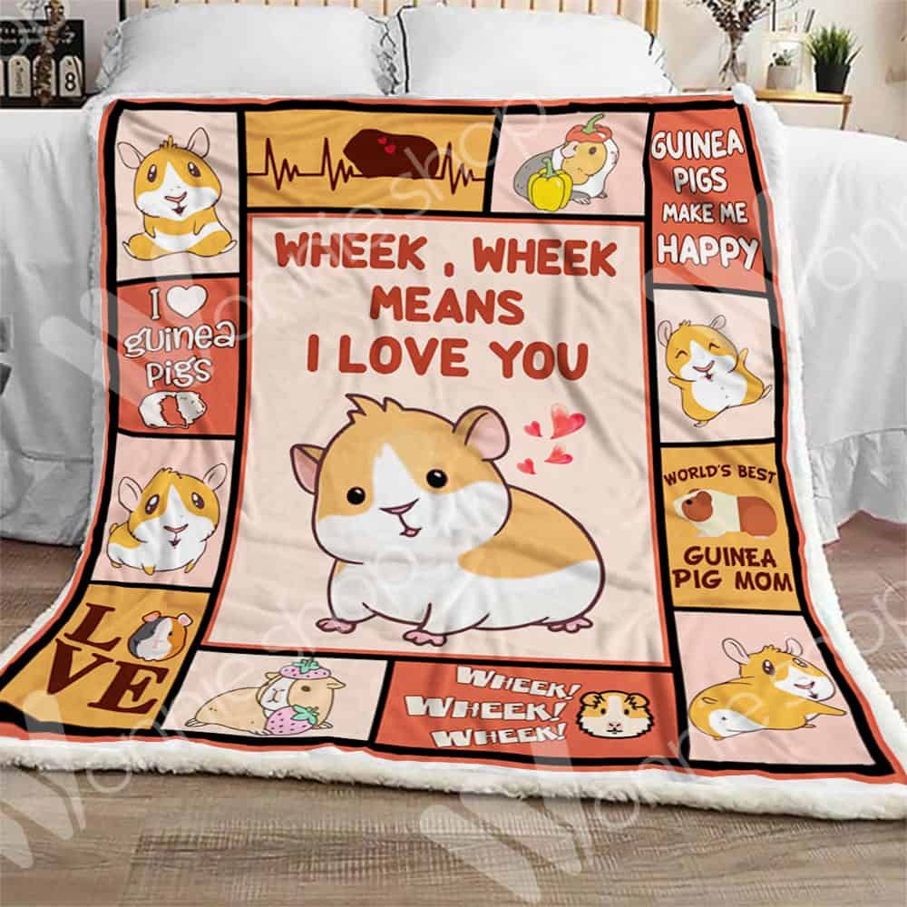 Guinea Pig Sherpa Quilt Blanket DHC0102481TD