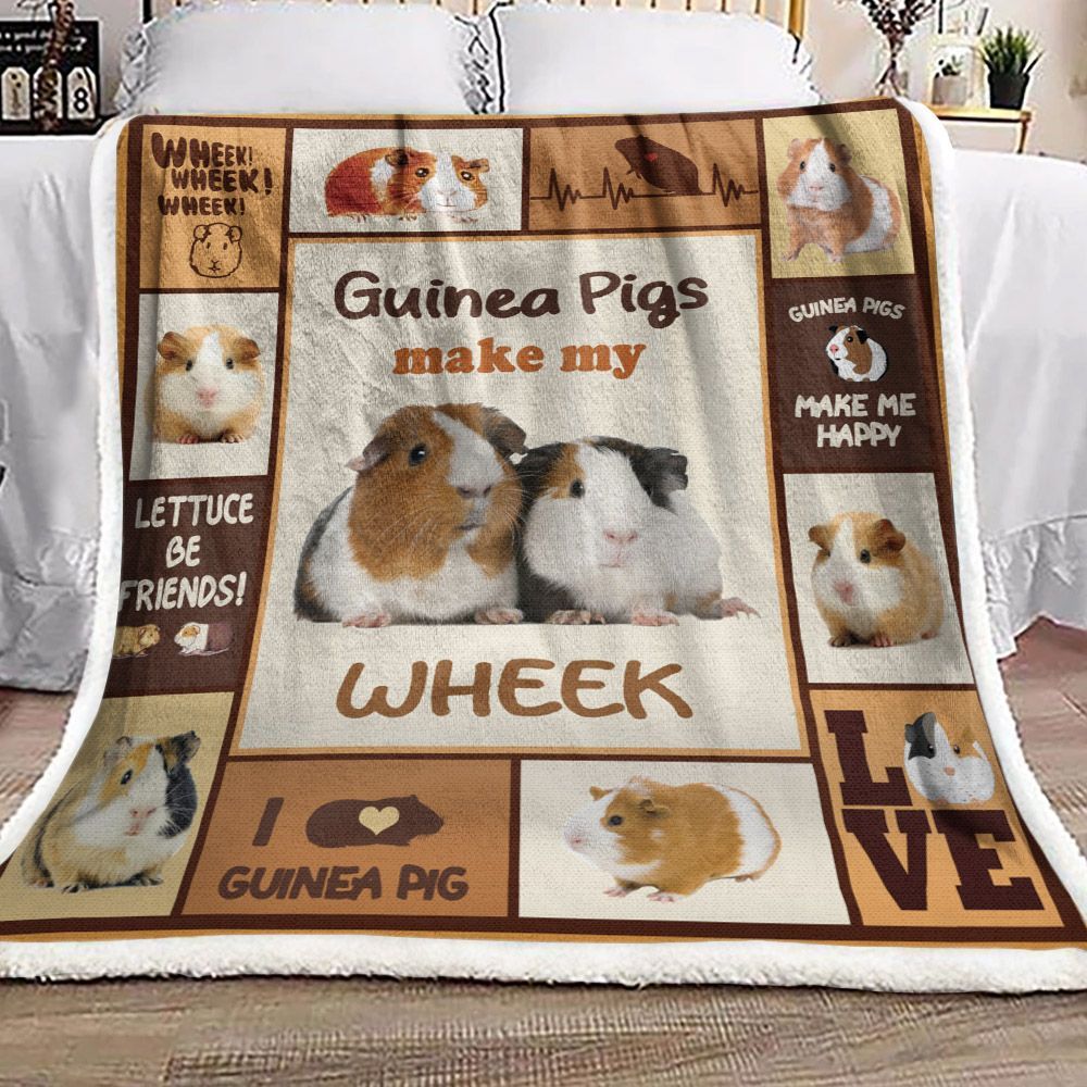 Guinea Pig Sherpa Fleece Blanket