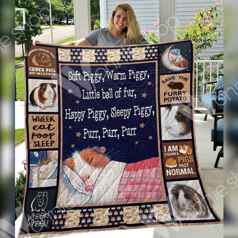 Guinea Pig Wheek Eat Poop Quilt Blanket Christmas Christmas Gifts Merry Christmas Holiday Gifts Gift Dhc03011246Dd