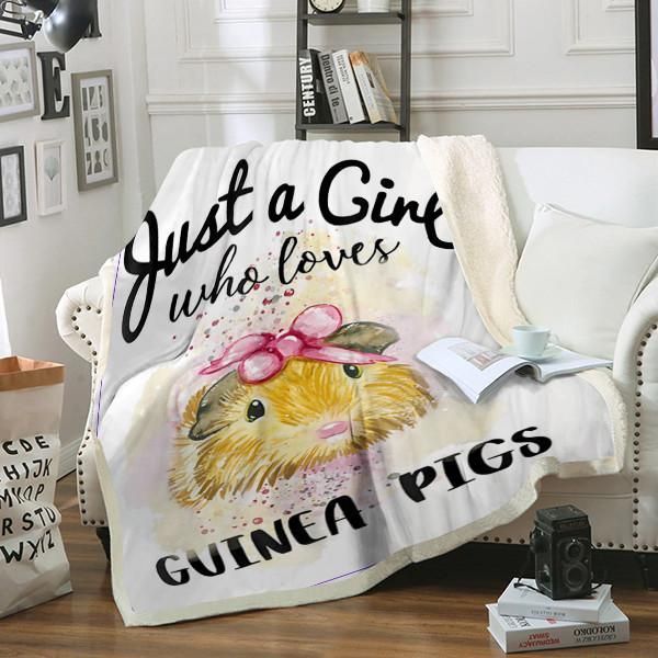 Guinea Pigs Sherpa Fleece Blanket