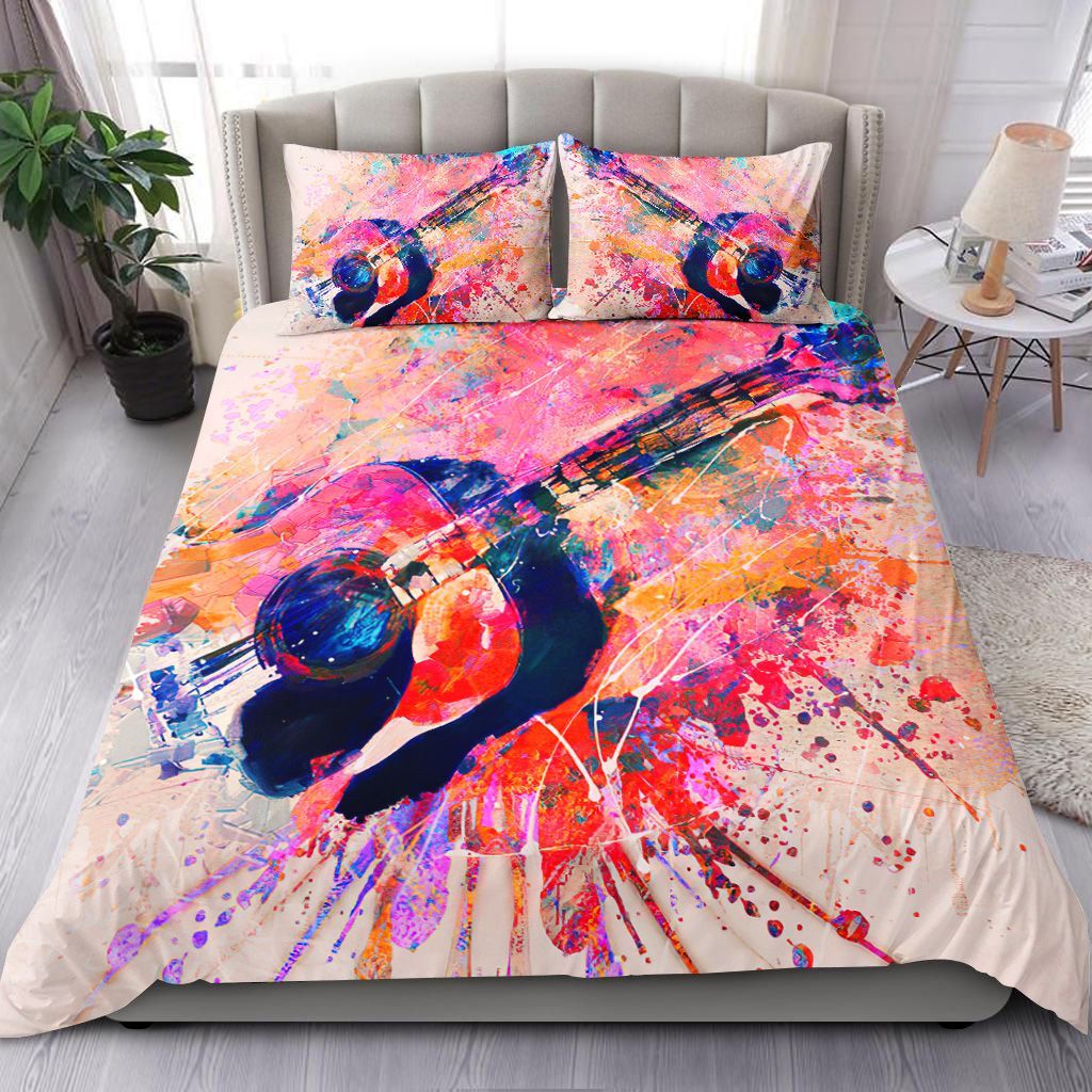 Guitar Abstract Painting Bedding Set