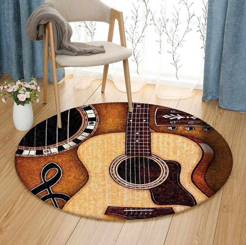 Guitar Round Carpet