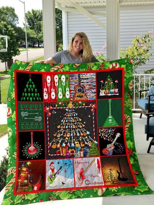 Guitar Christmas DTC1212814 Quilt Blanket